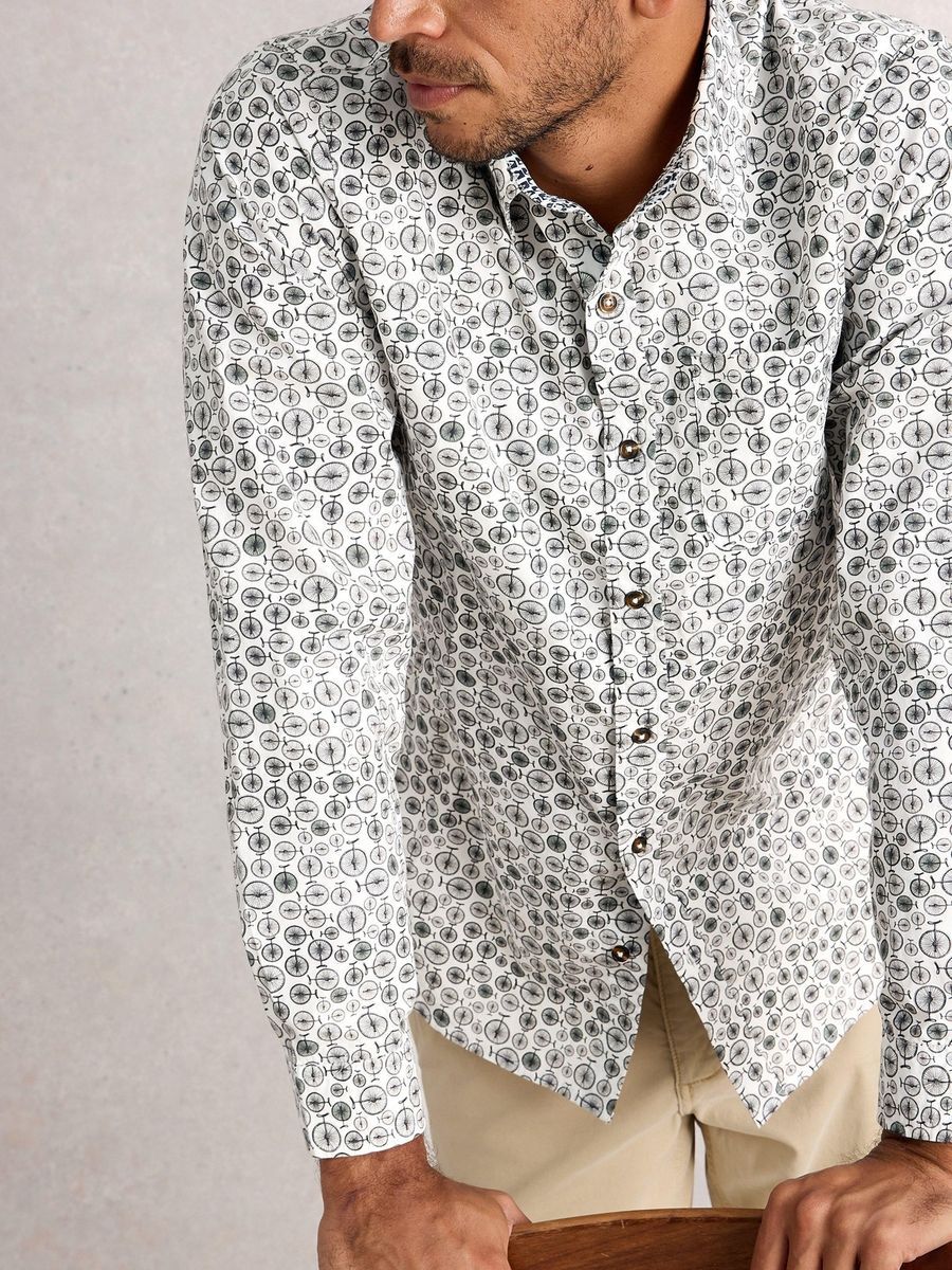 Langarmhemd mit Musterprint