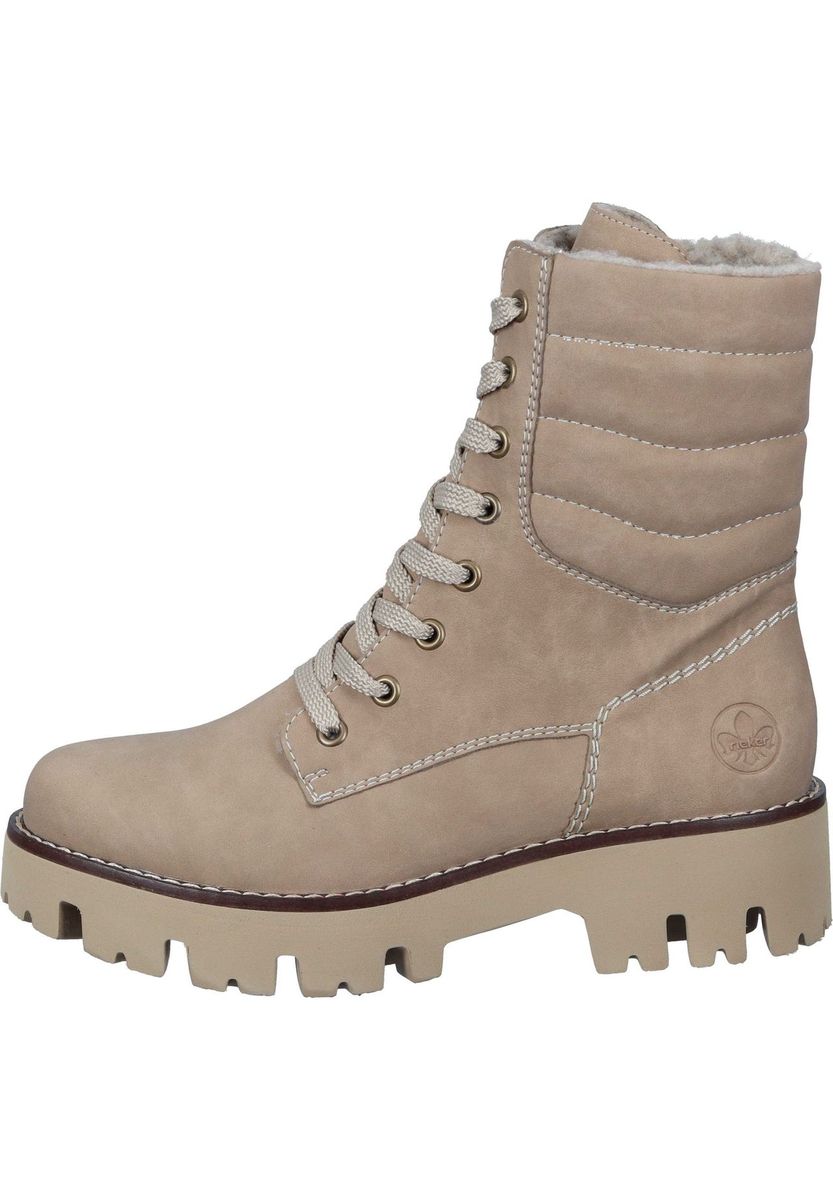 Schnürstiefeletten mit Blockabsatz