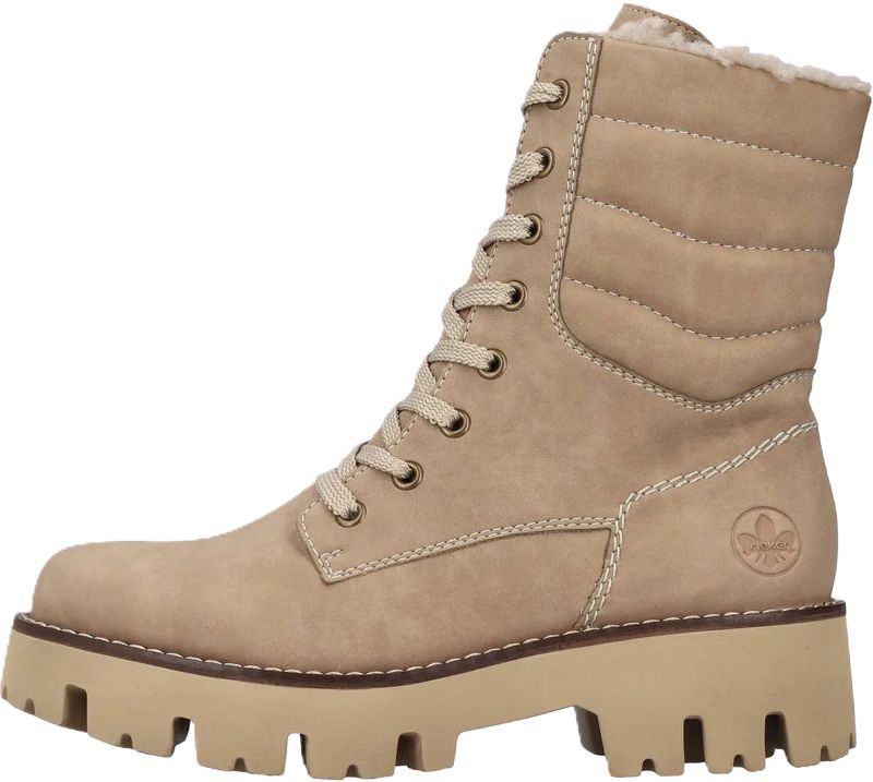Schnürstiefeletten mit Blockabsatz