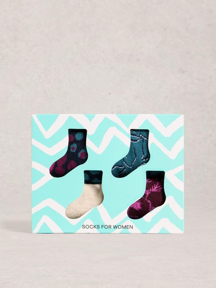 Socken-Set mit Blumenmuster