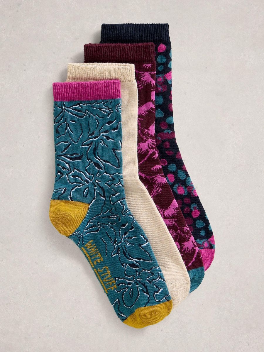 Socken-Set mit Blumenmuster