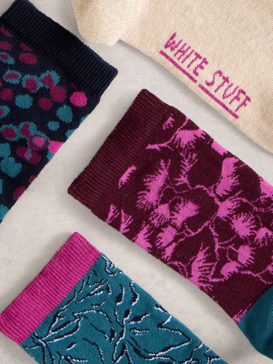 Socken-Set mit Blumenmuster