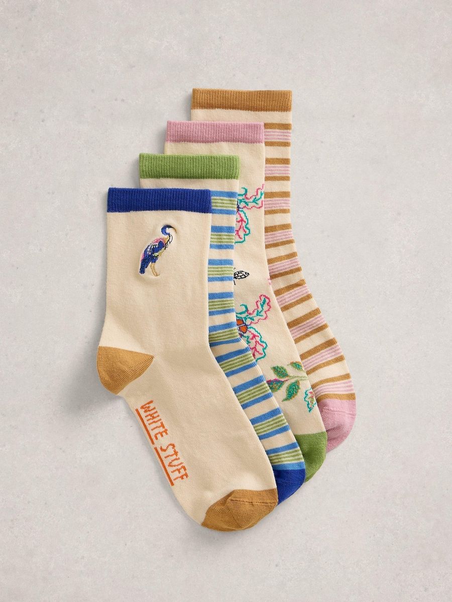 Socken-Set mit Blumenmuster