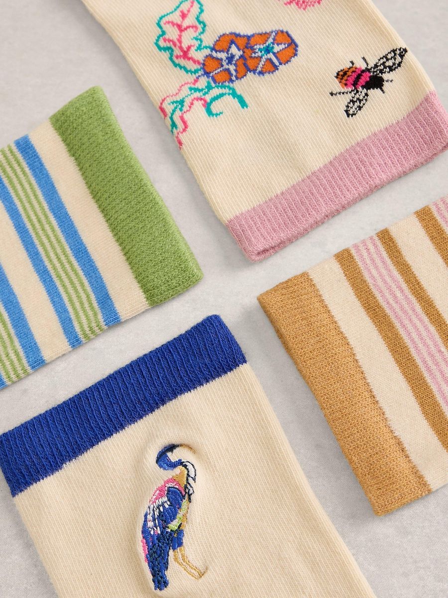 Socken-Set mit Blumenmuster