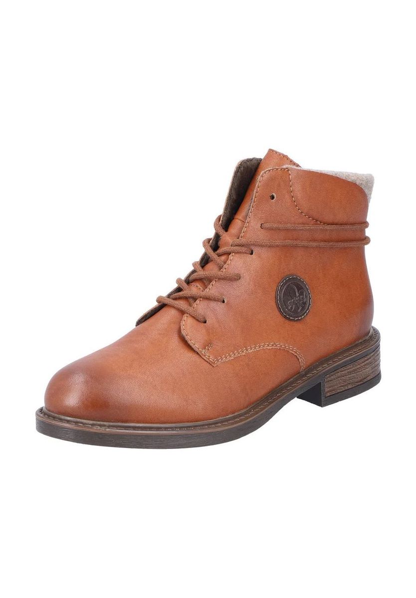 Klassische Damen Stiefelette mit Schnürsenkeln