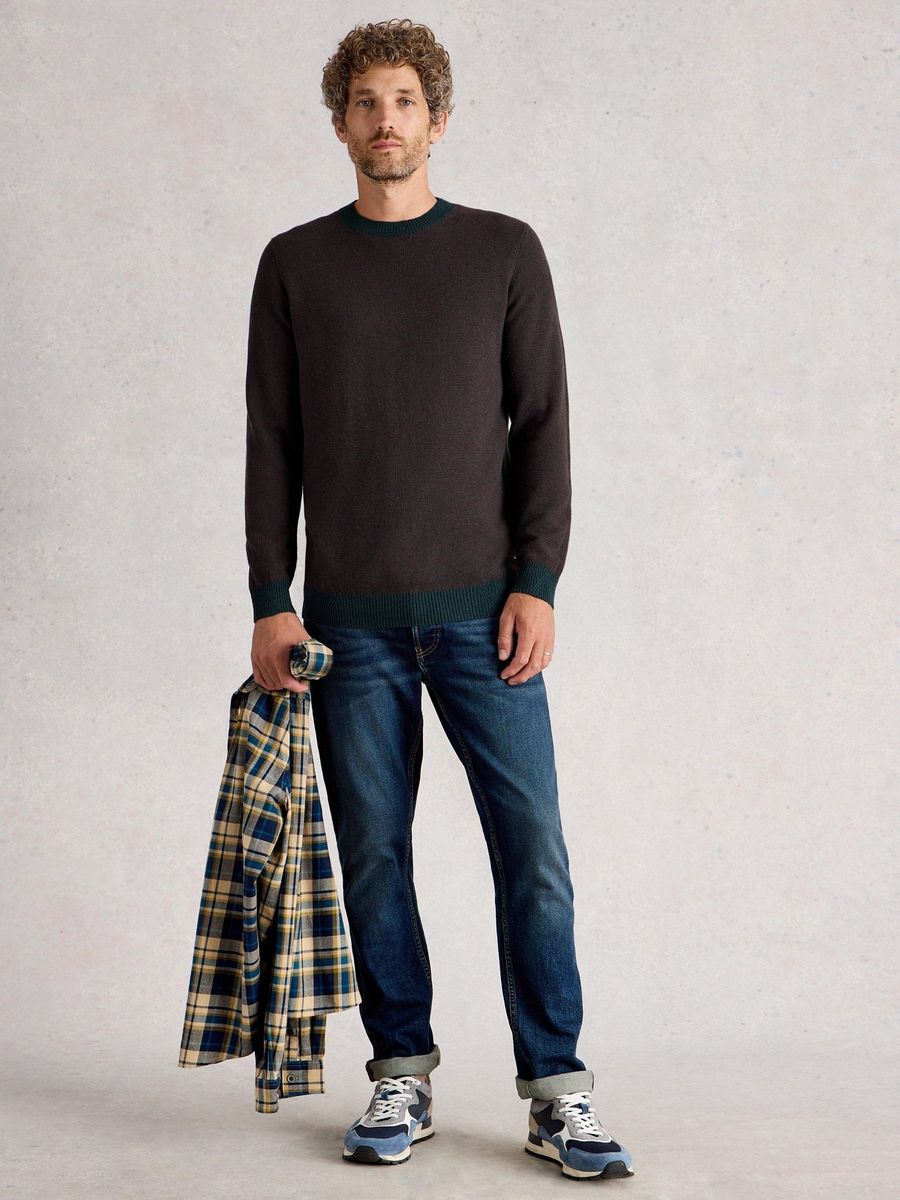 Jacquard-Strickpullover aus Merinomischung