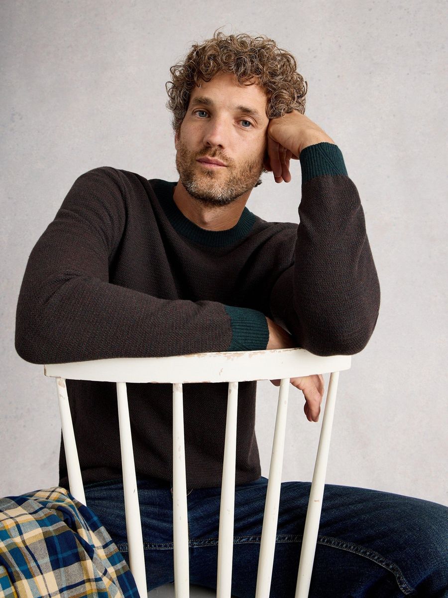Jacquard-Strickpullover aus Merinomischung