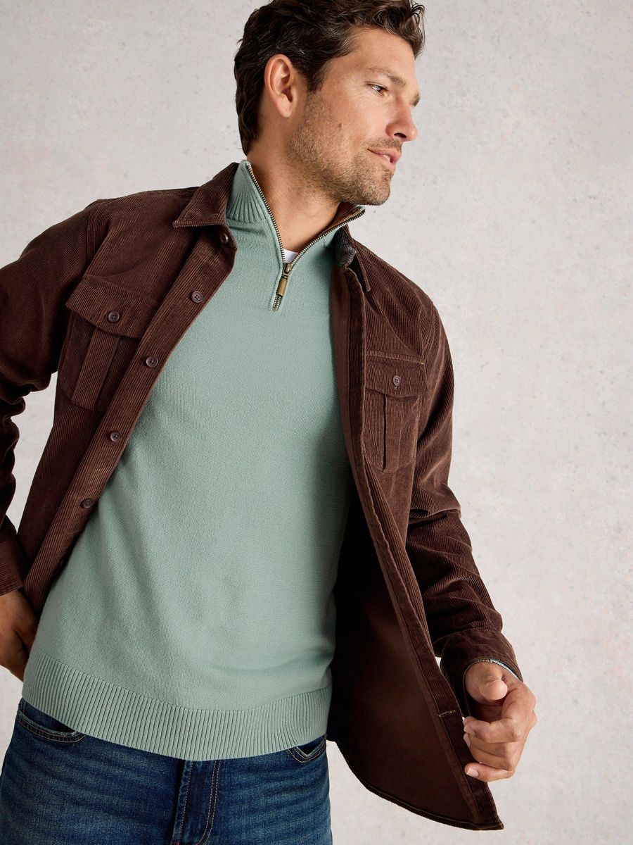Merino-Wollpullover mit Trichterkragen
