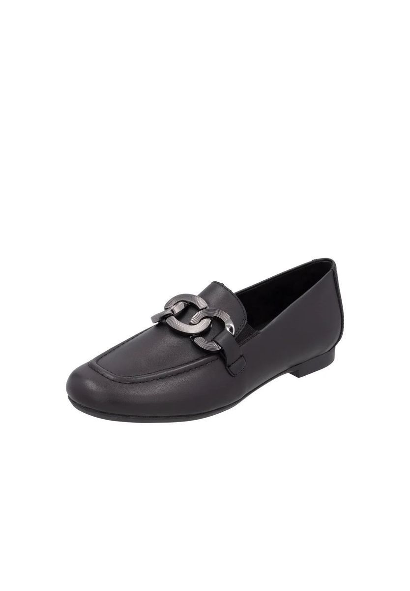 Klassischer Lederloafer mit Metalldetail