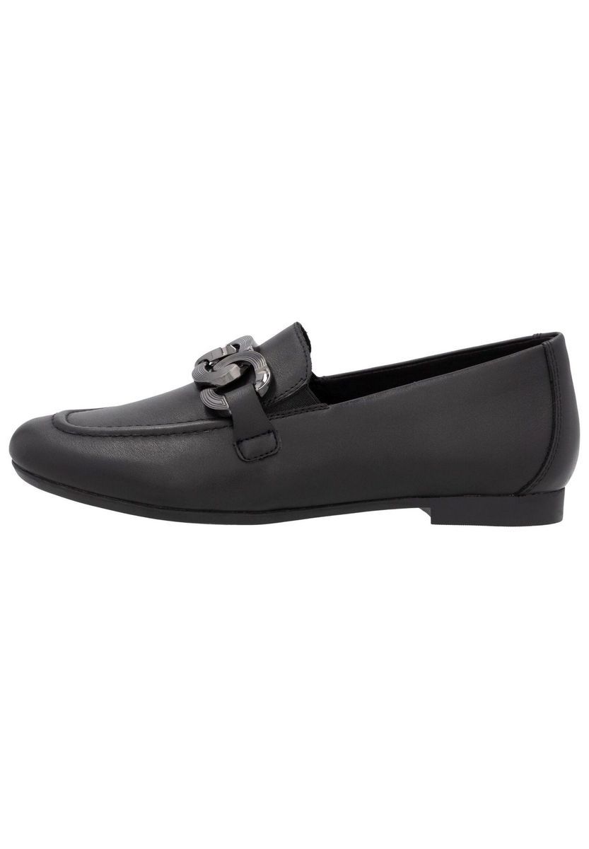 Klassischer Lederloafer mit Metalldetail