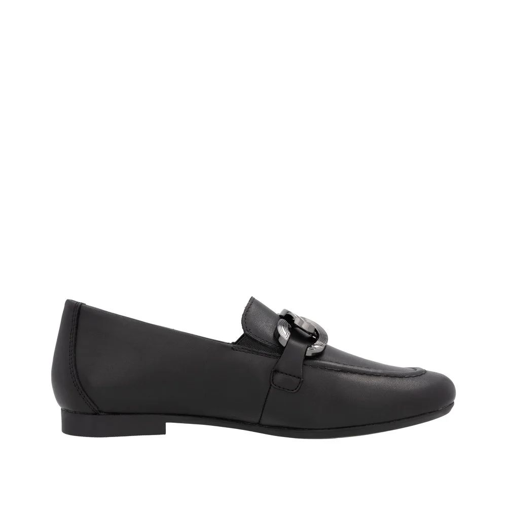 Klassischer Lederloafer mit Metalldetail