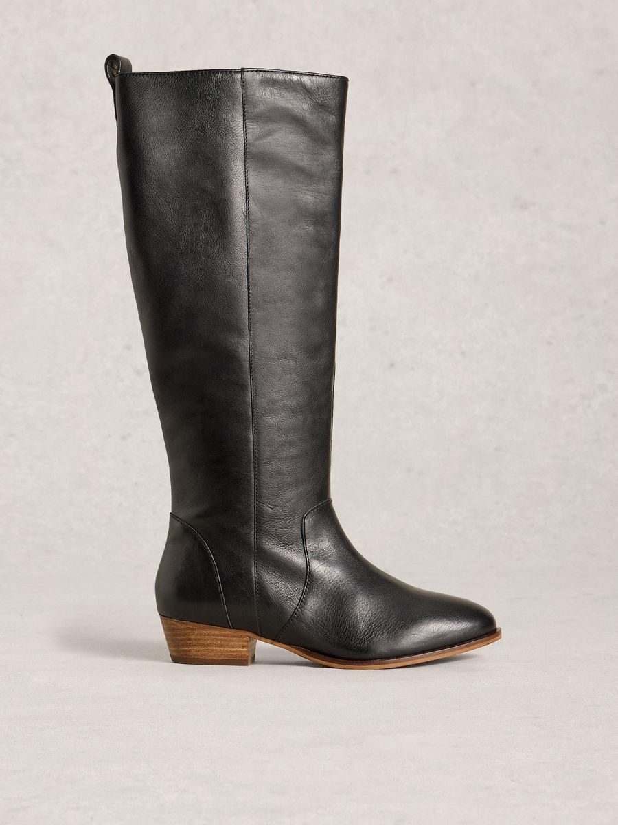 Knielange Lederreitstiefel