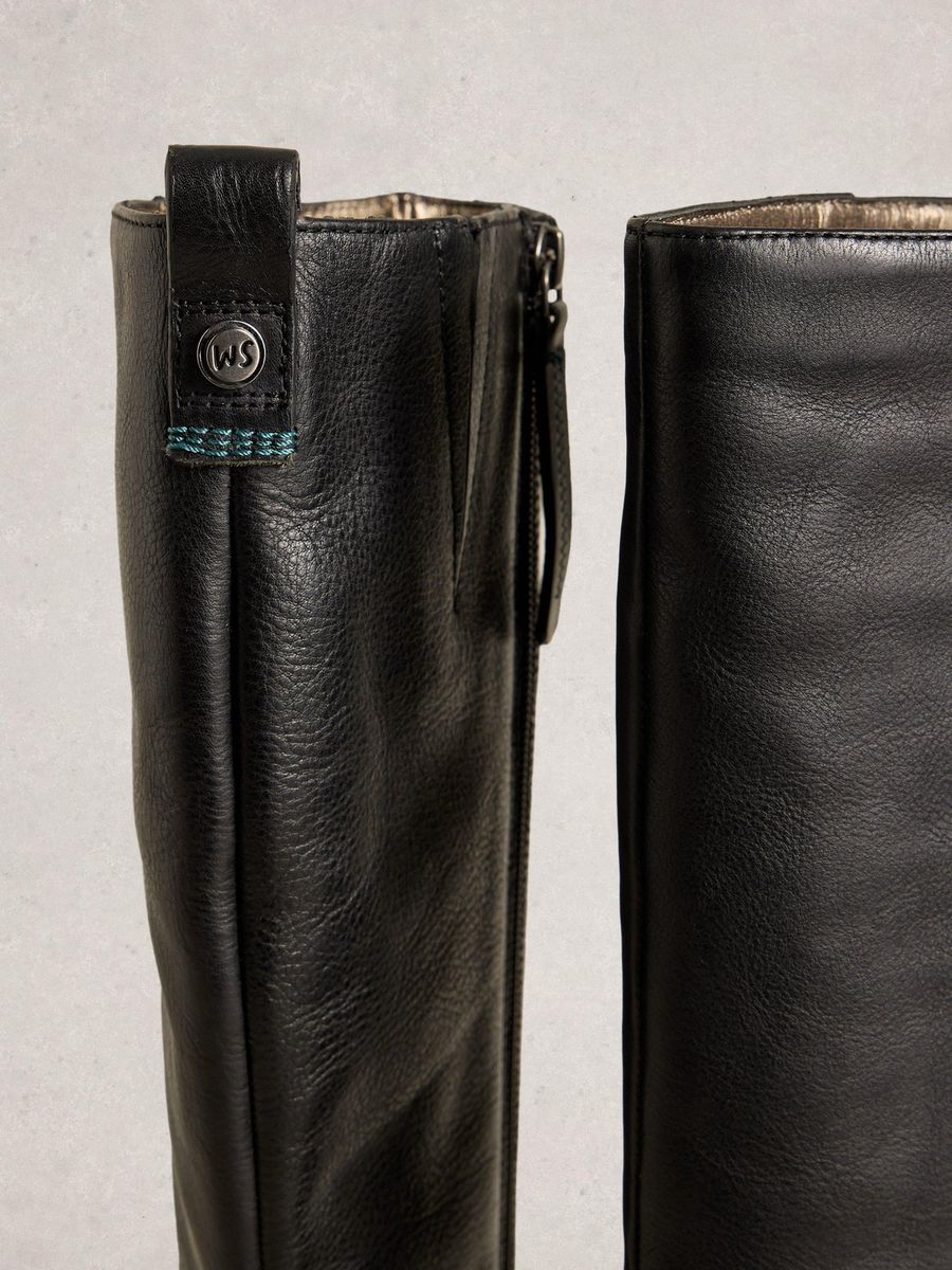 Knielange Lederreitstiefel