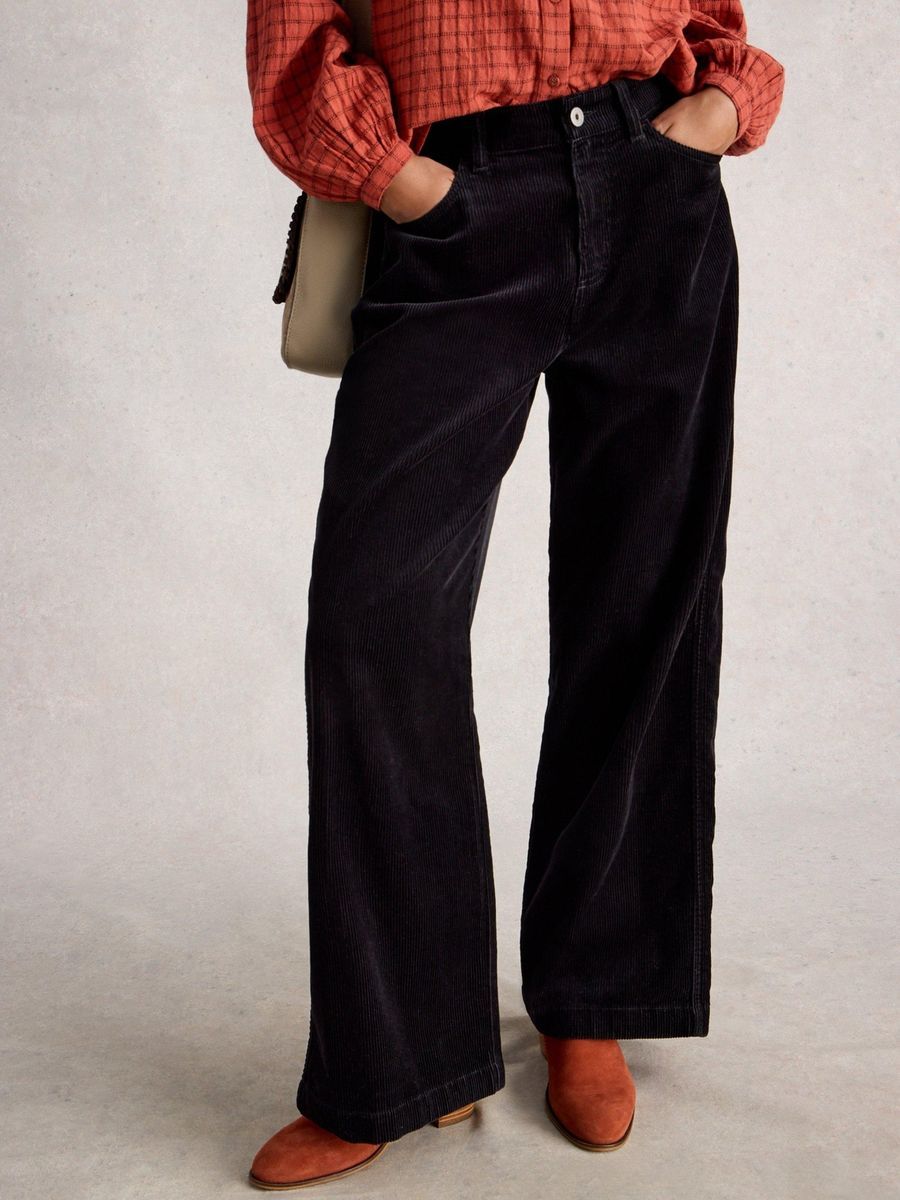 Weite Samt Cordhose