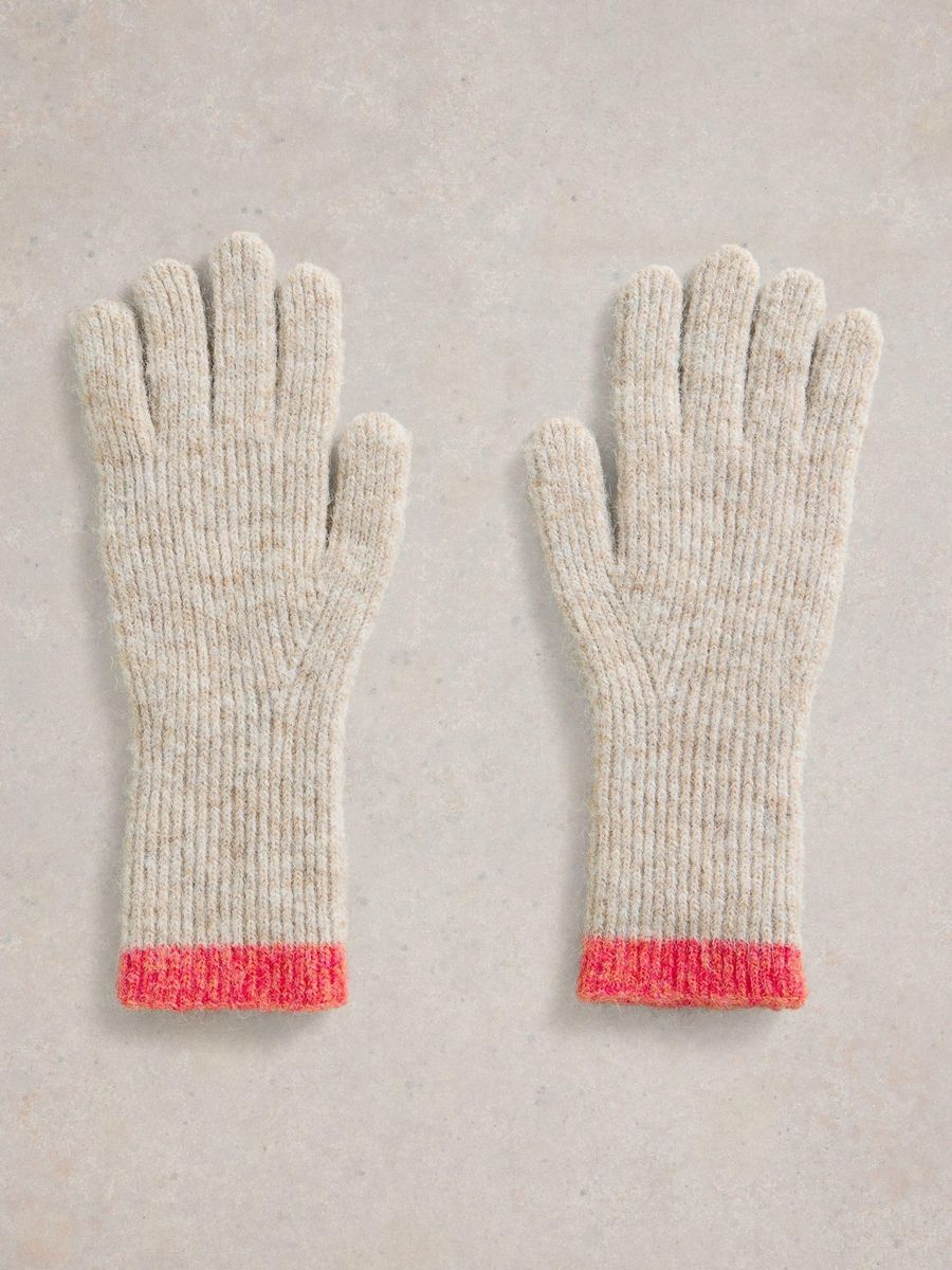 Farbblock Strickhandschuhe