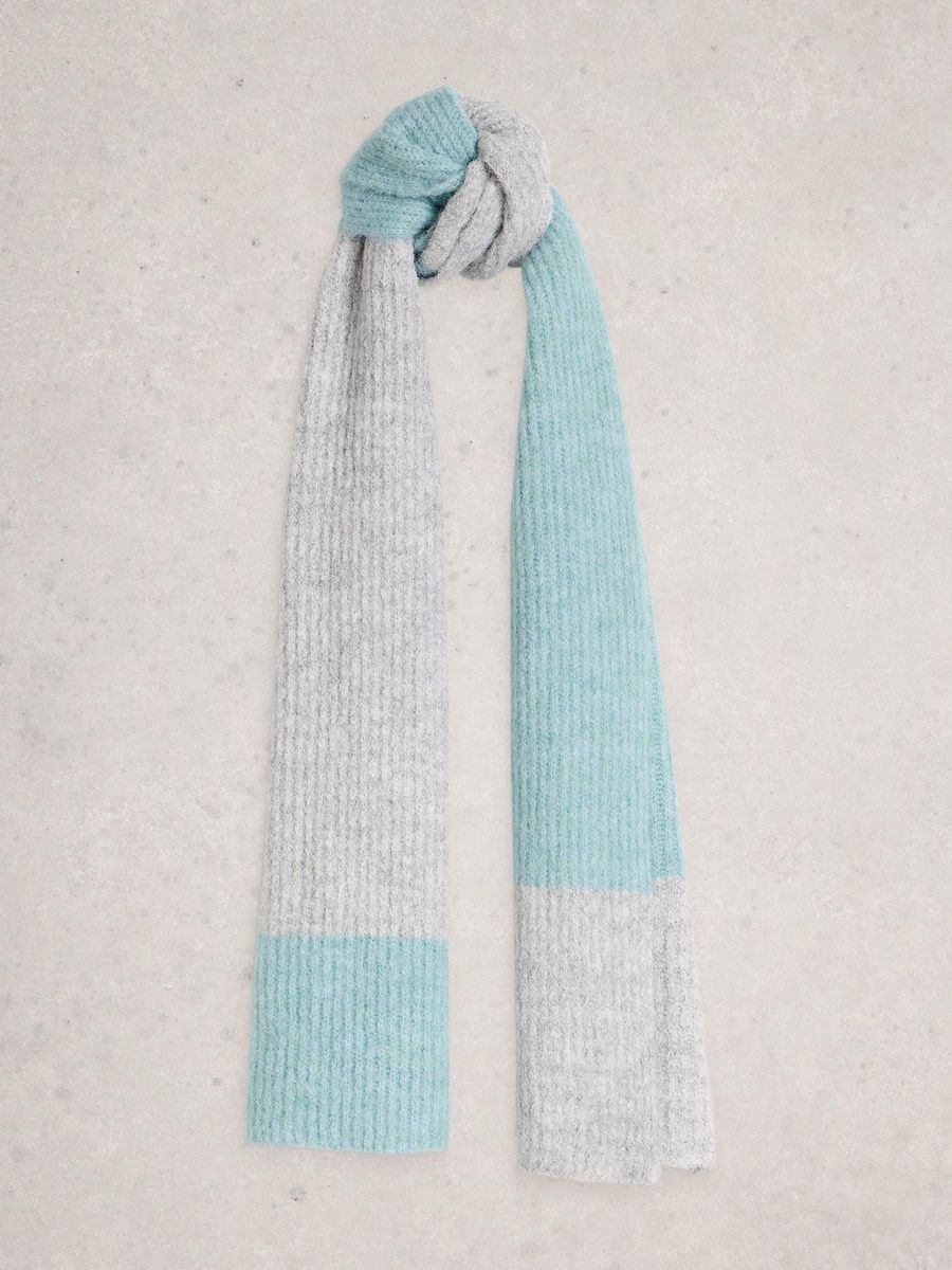 Farbblock Strickwollschal