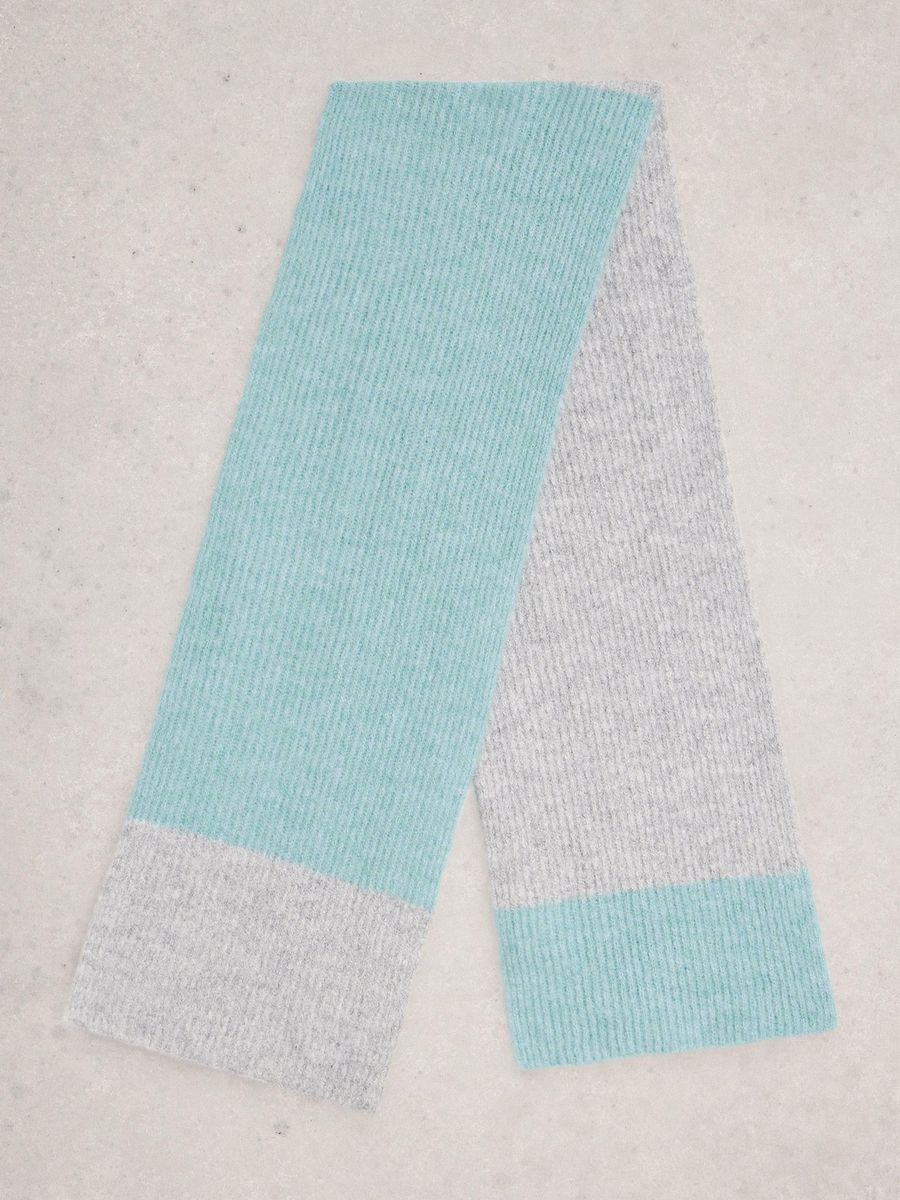 Farbblock Strickwollschal