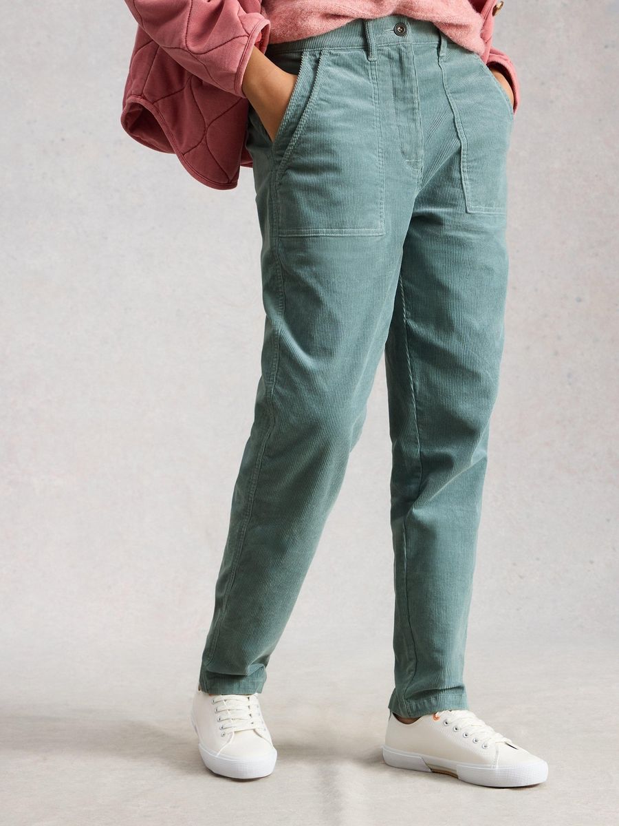 Gerade Kordhose aus Bio-Baumwolle