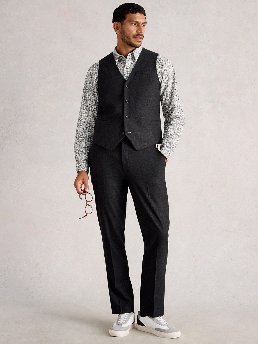 Elegante Anzugweste aus Wollmischung
