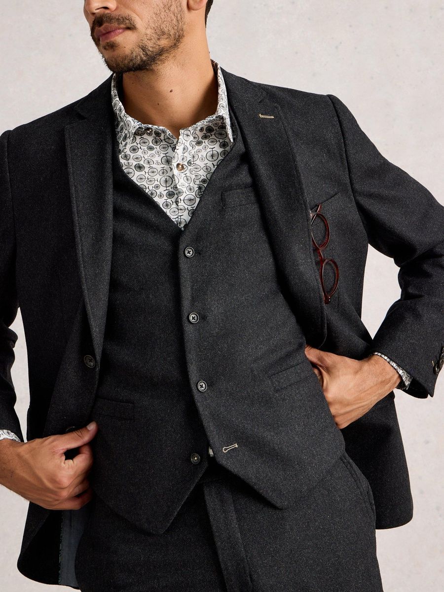 Elegante Anzugweste aus Wollmischung
