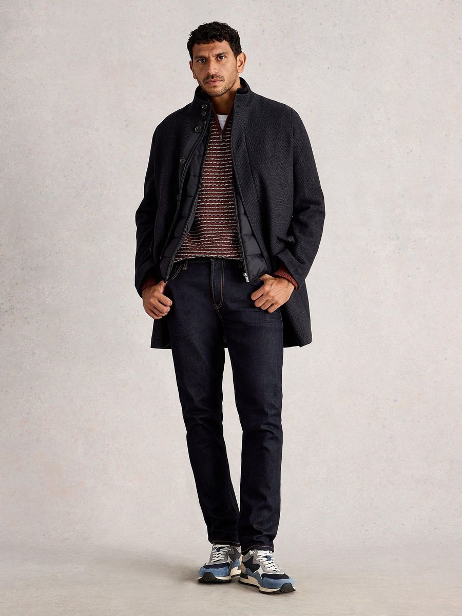 Wollmix Jacke mit Stehkragen