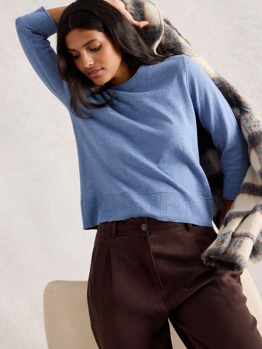 Leichter Pullover aus Leinenmischung