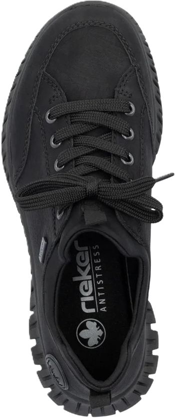 rieker Sneaker, Emblem, Kunstleder, für Damen, schwarz, 38