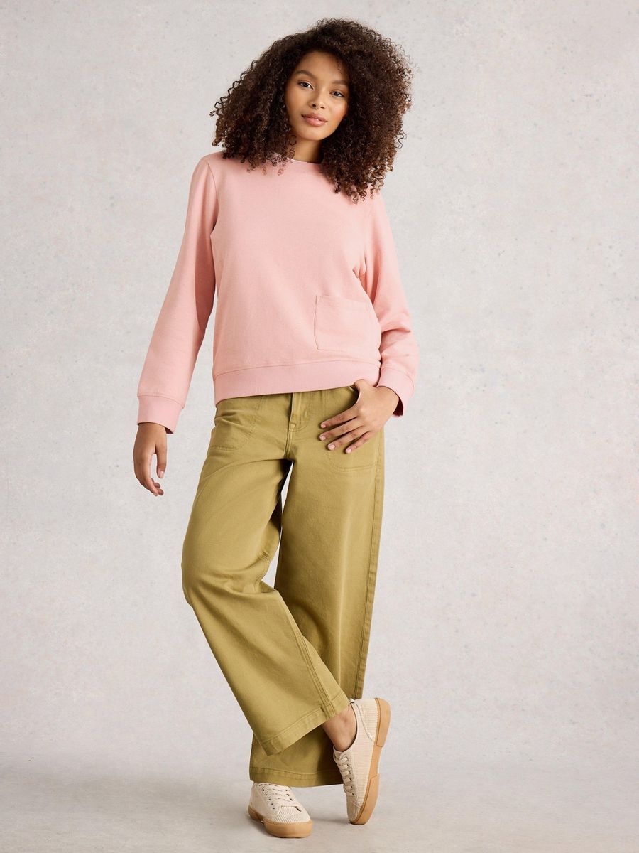 Sweatshirt aus Baumwolle mit entspannter Passform