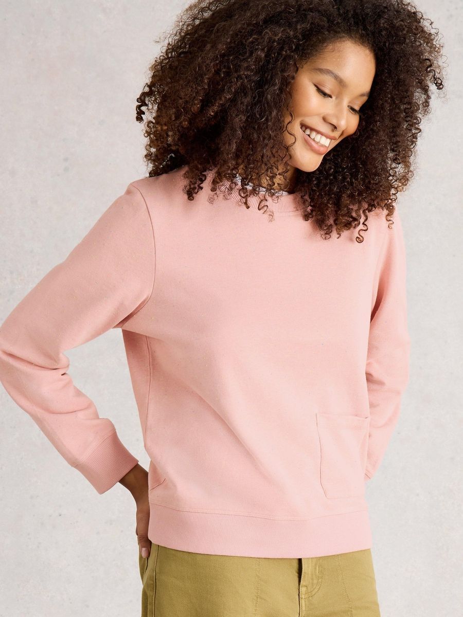 Sweatshirt aus Baumwolle mit entspannter Passform