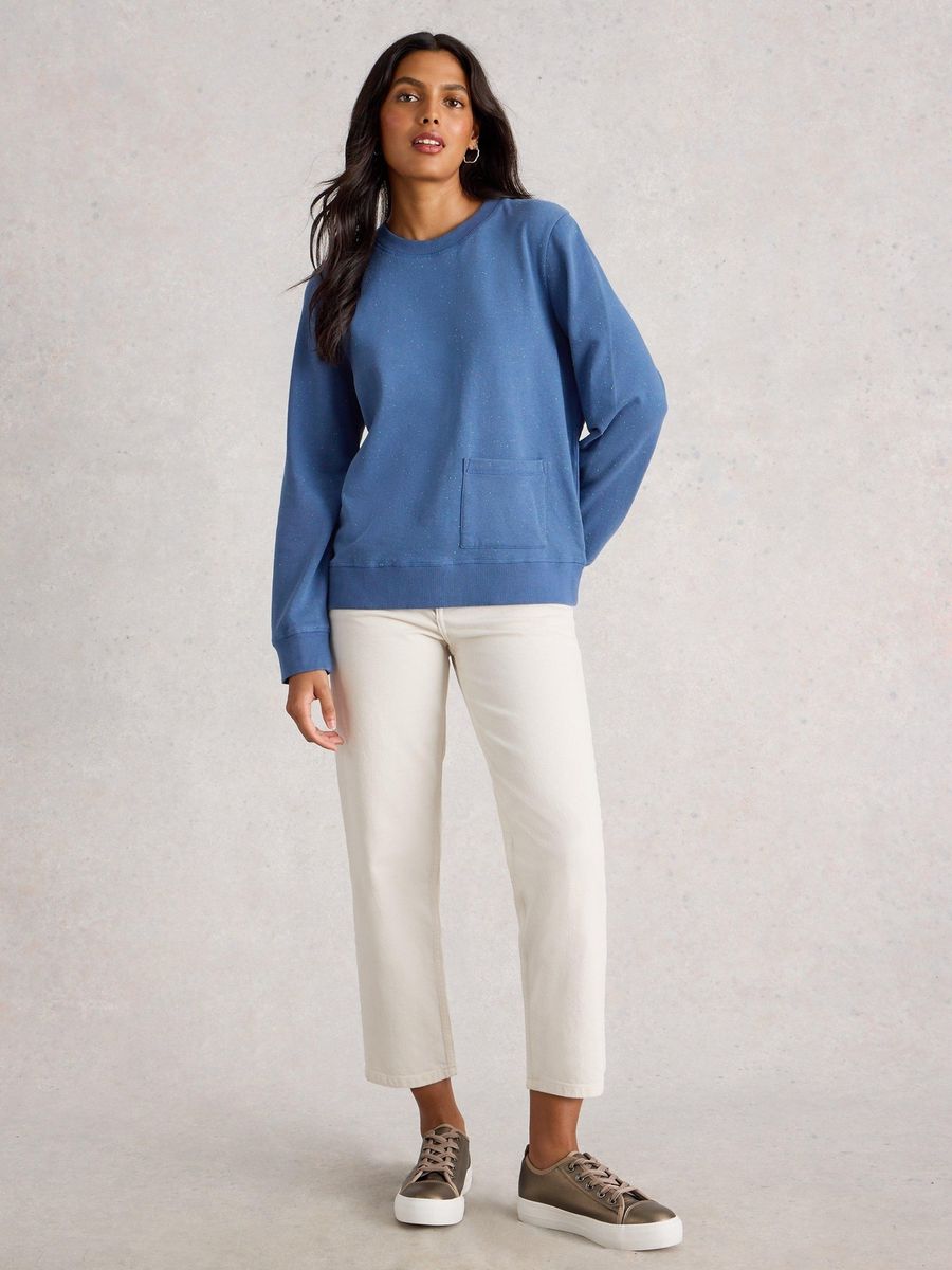 Sweatshirt aus Baumwolle mit entspannter Passform