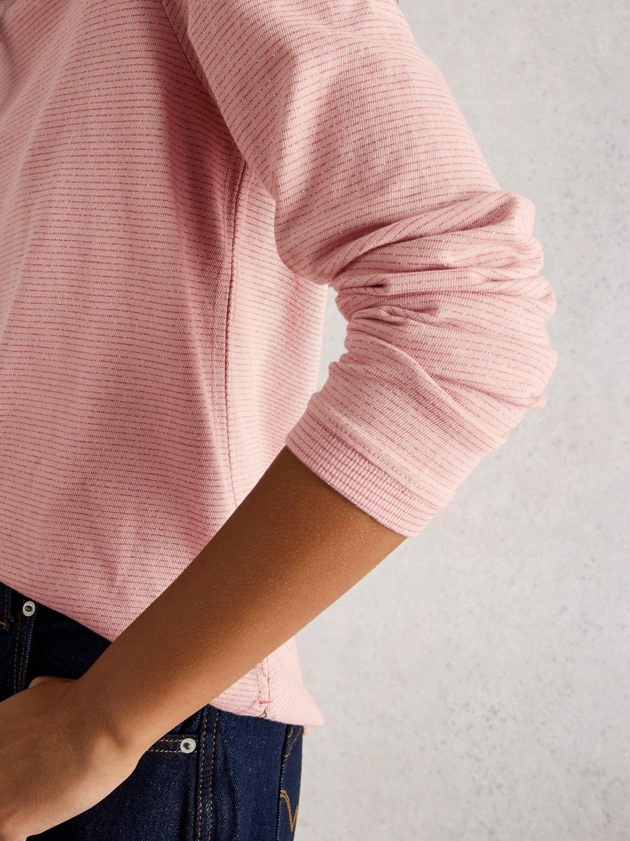 Langarmshirt Clara mit Glitzerfaden