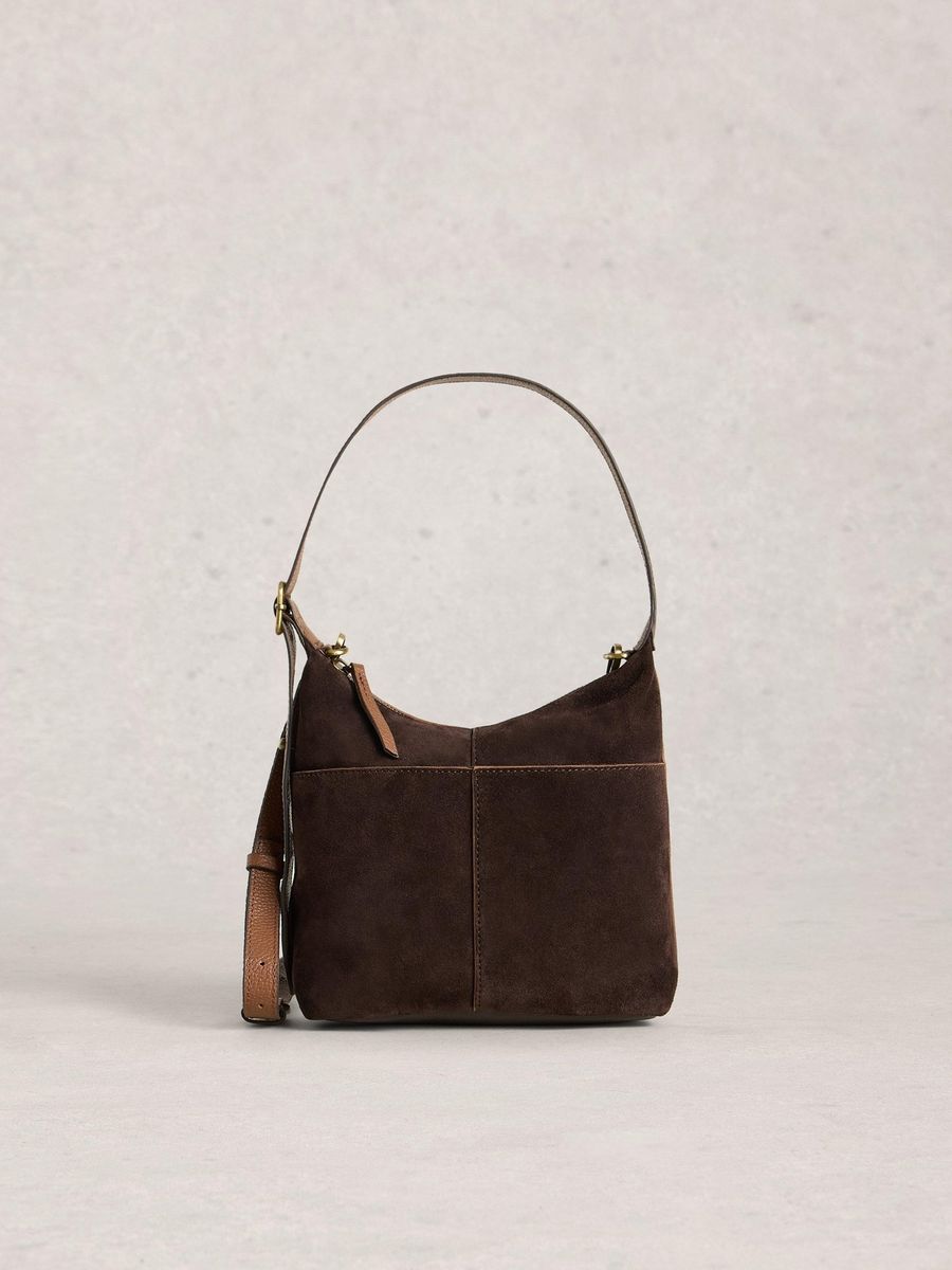 Elegante Crossbody-Umhängetasche aus Wildleder