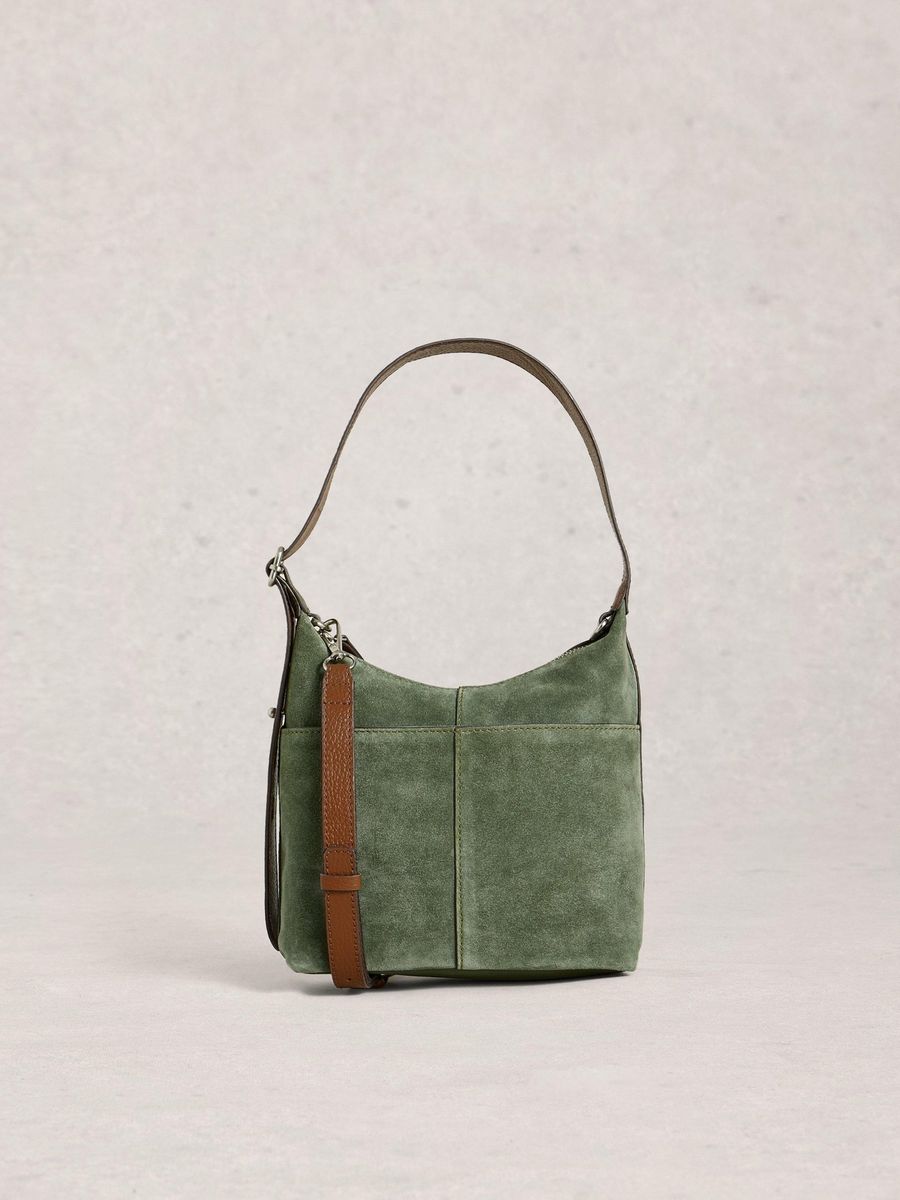 Elegante Crossbody-Umhängetasche aus Wildleder