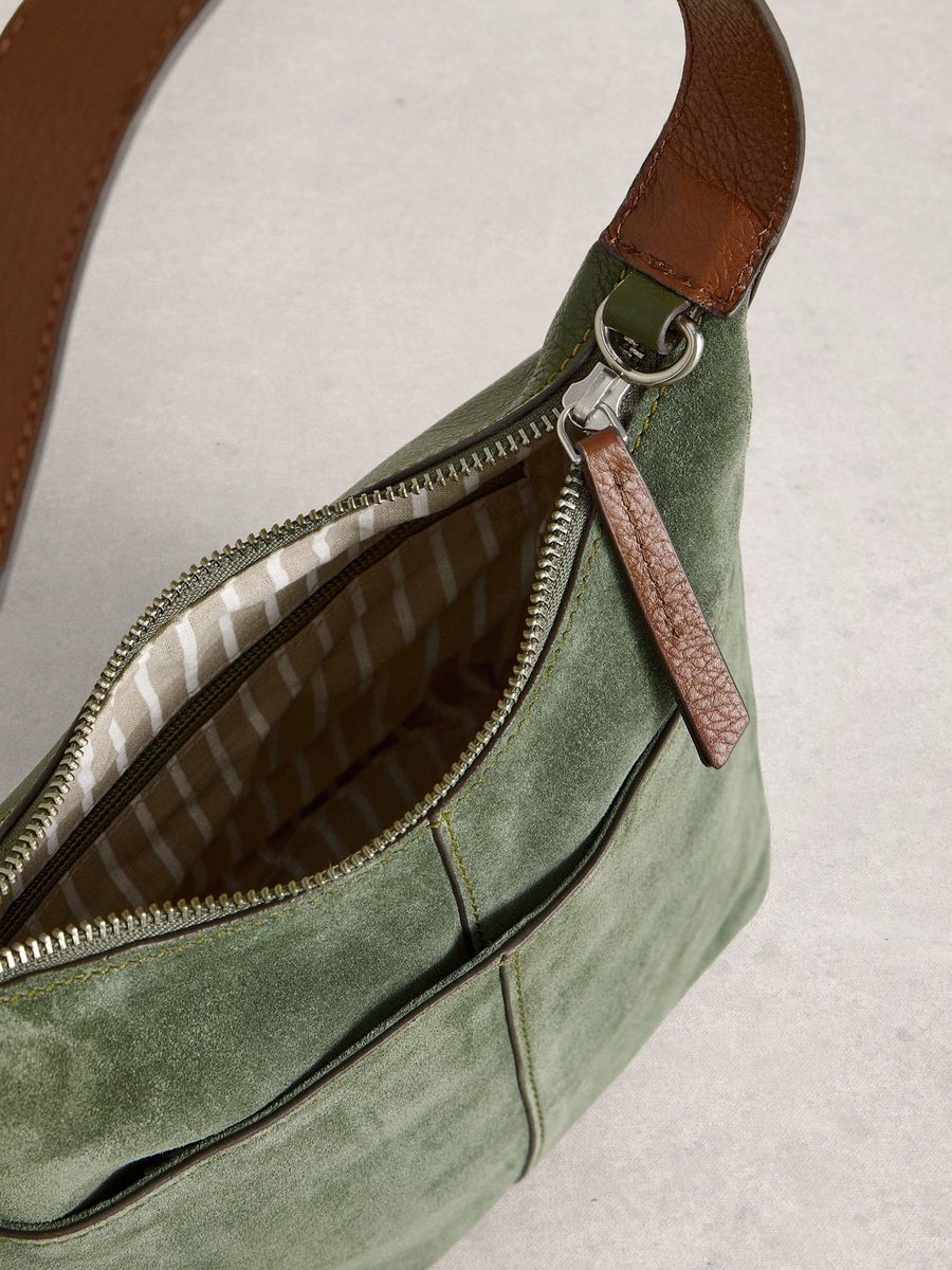 Elegante Crossbody-Umhängetasche aus Wildleder