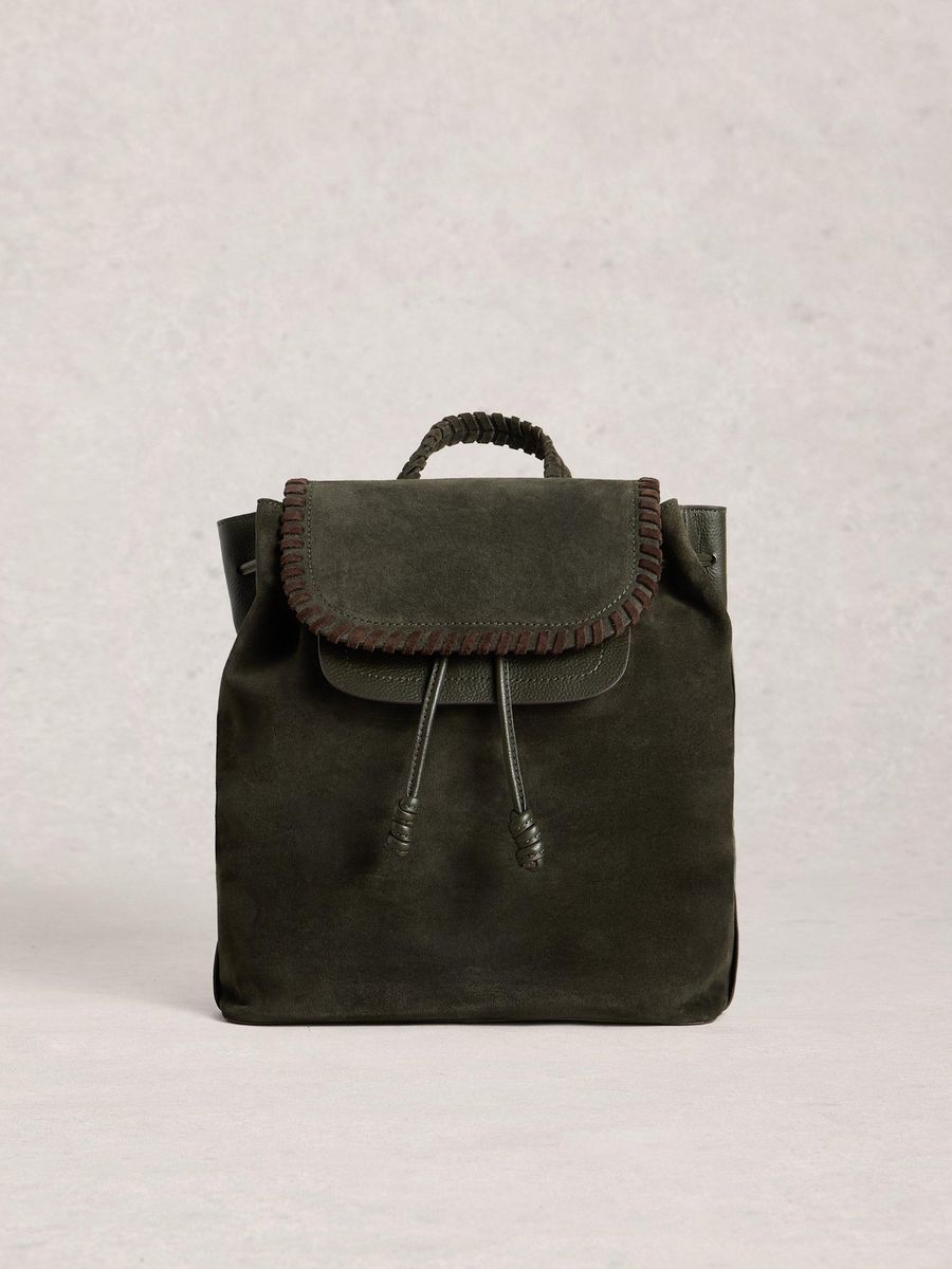 Rucksack aus Wildleder mit Zugband