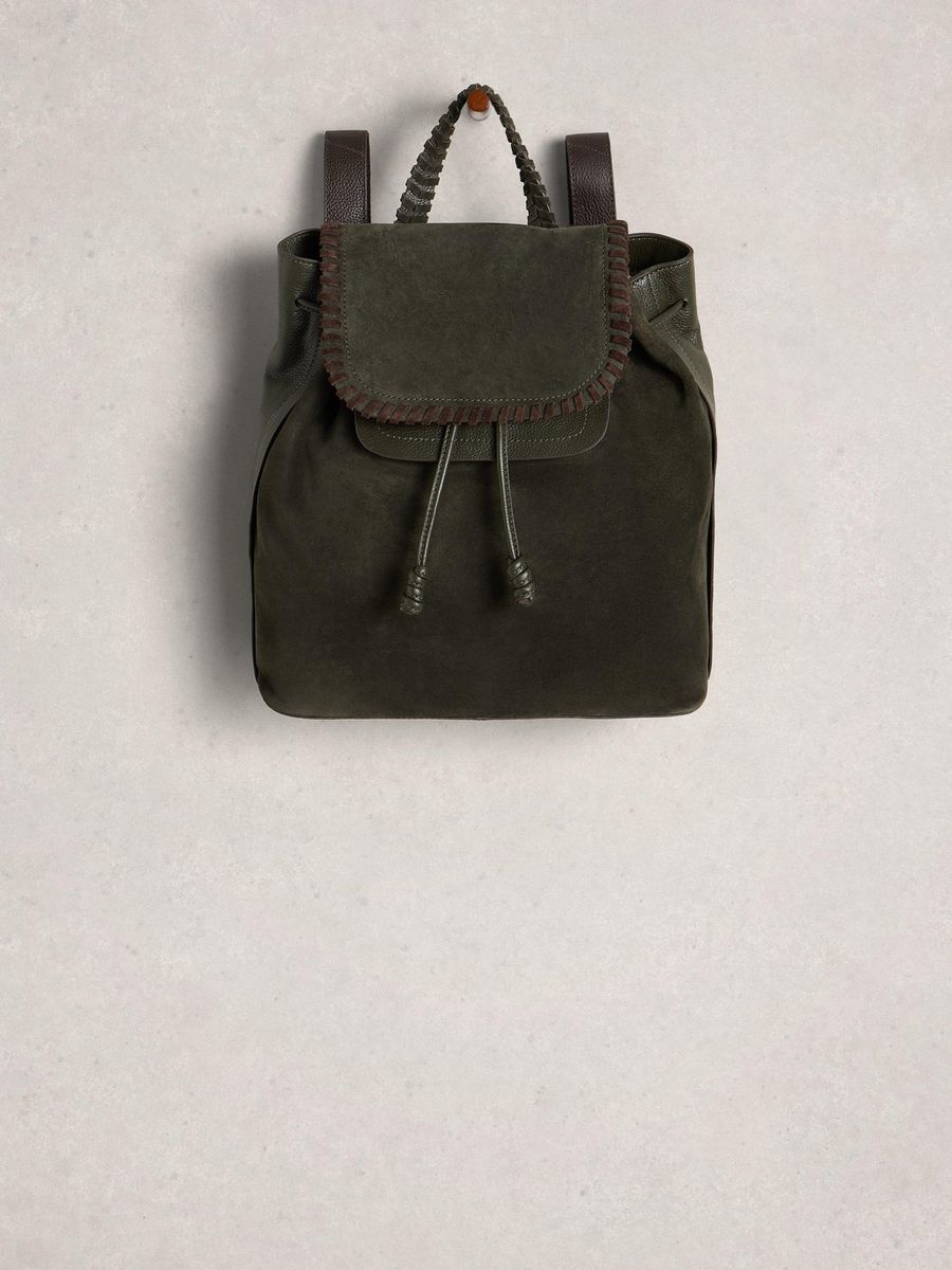 Rucksack aus Wildleder mit Zugband