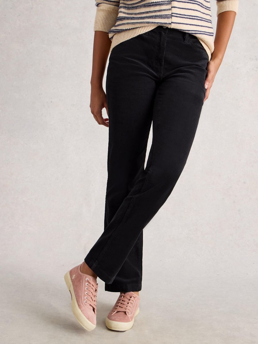 Bequeme Cordhose mit geradem Bein