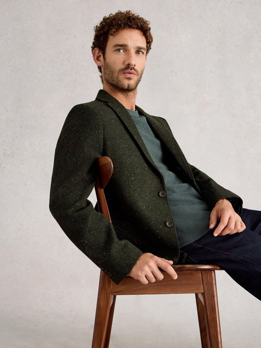 Klassischer Donegal Tweed Blazer