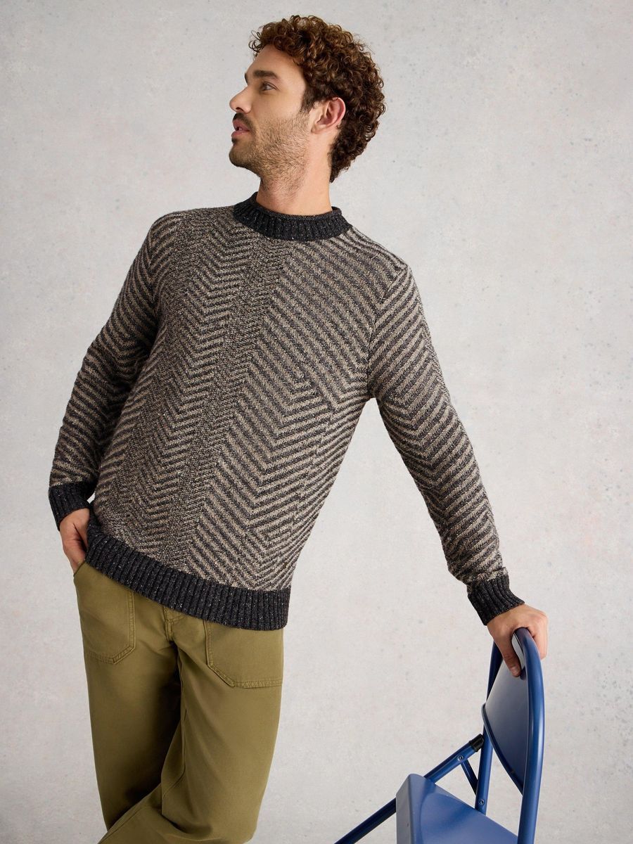 Pullover Jarrow mit Fischgrätmuster