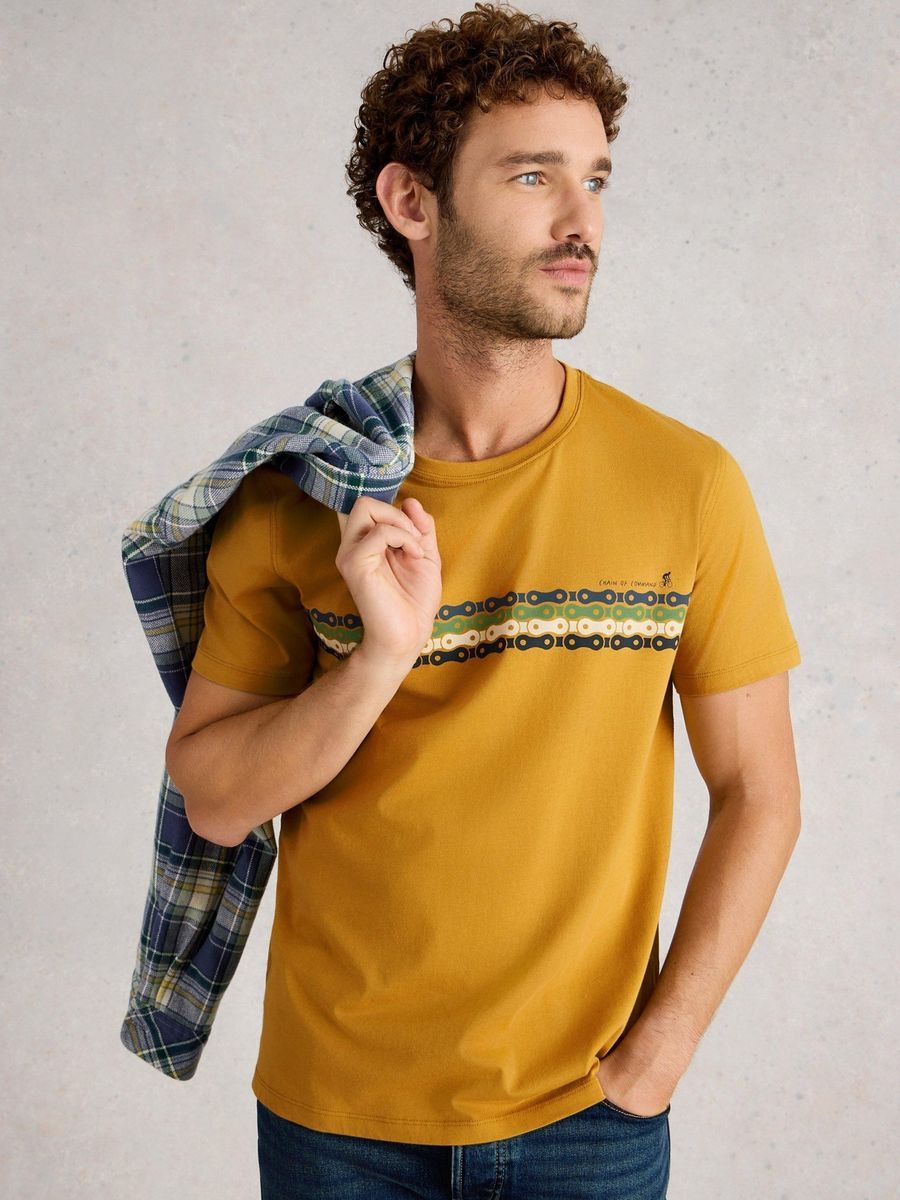 T-Shirt mit Grafikdruck aus Baumwolljersey