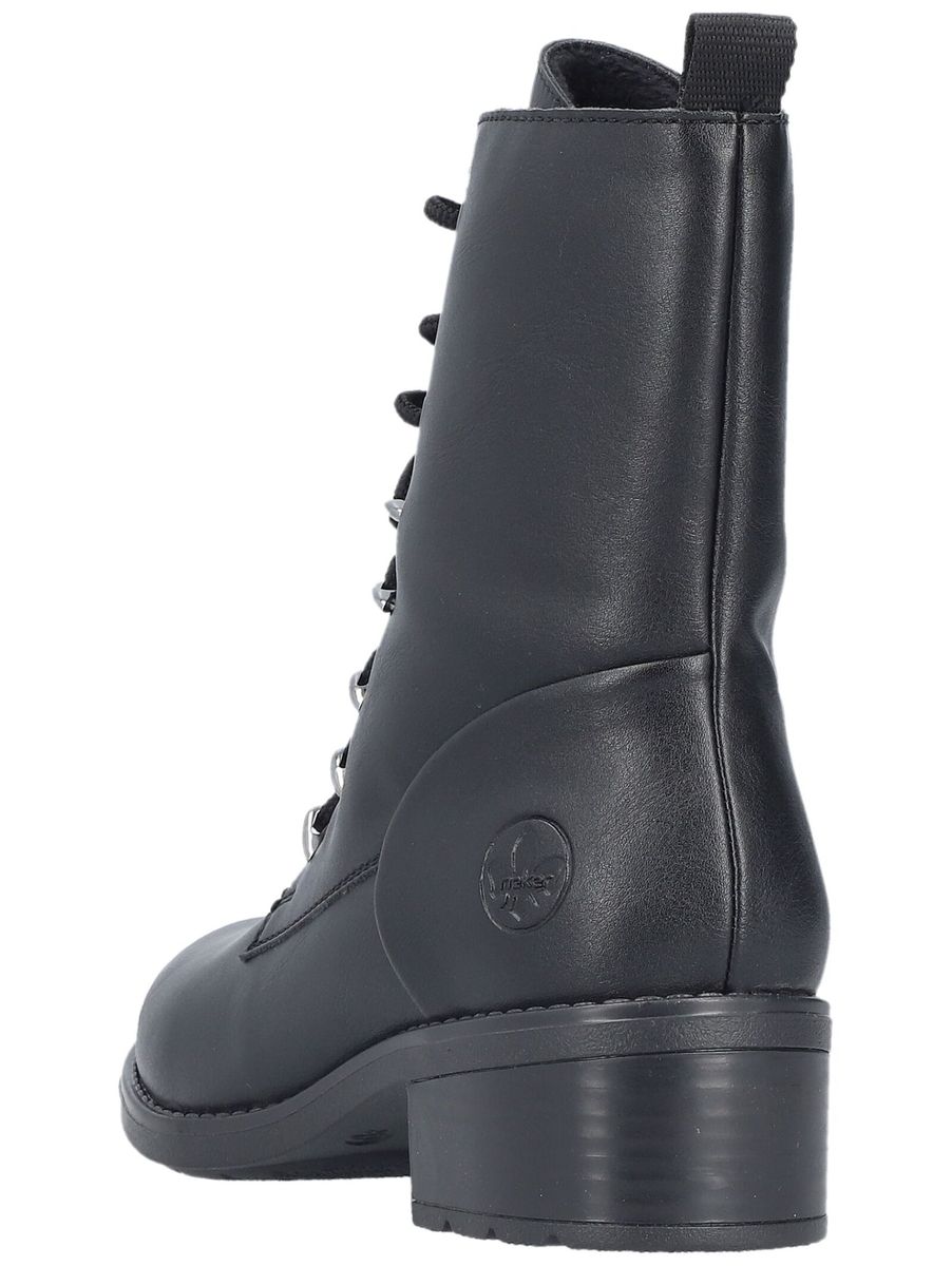 Schnürstiefelette mit Blockabsatz