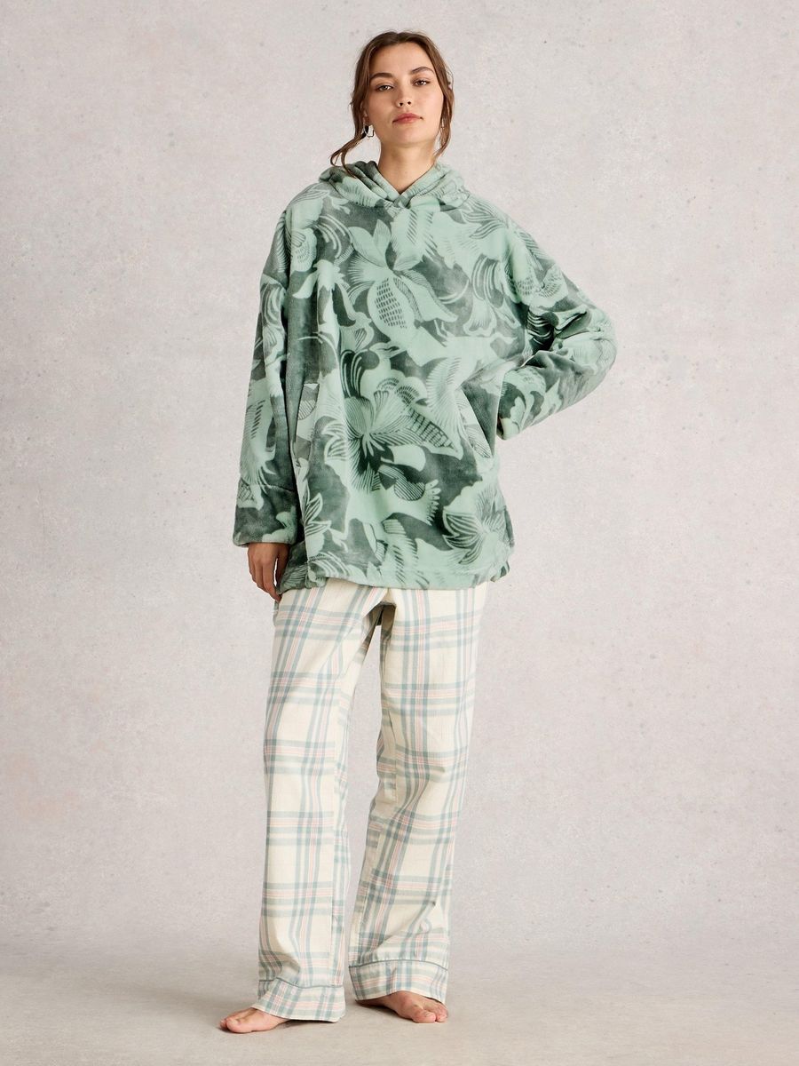 Kuscheliger Kapuzenpullover mit Print