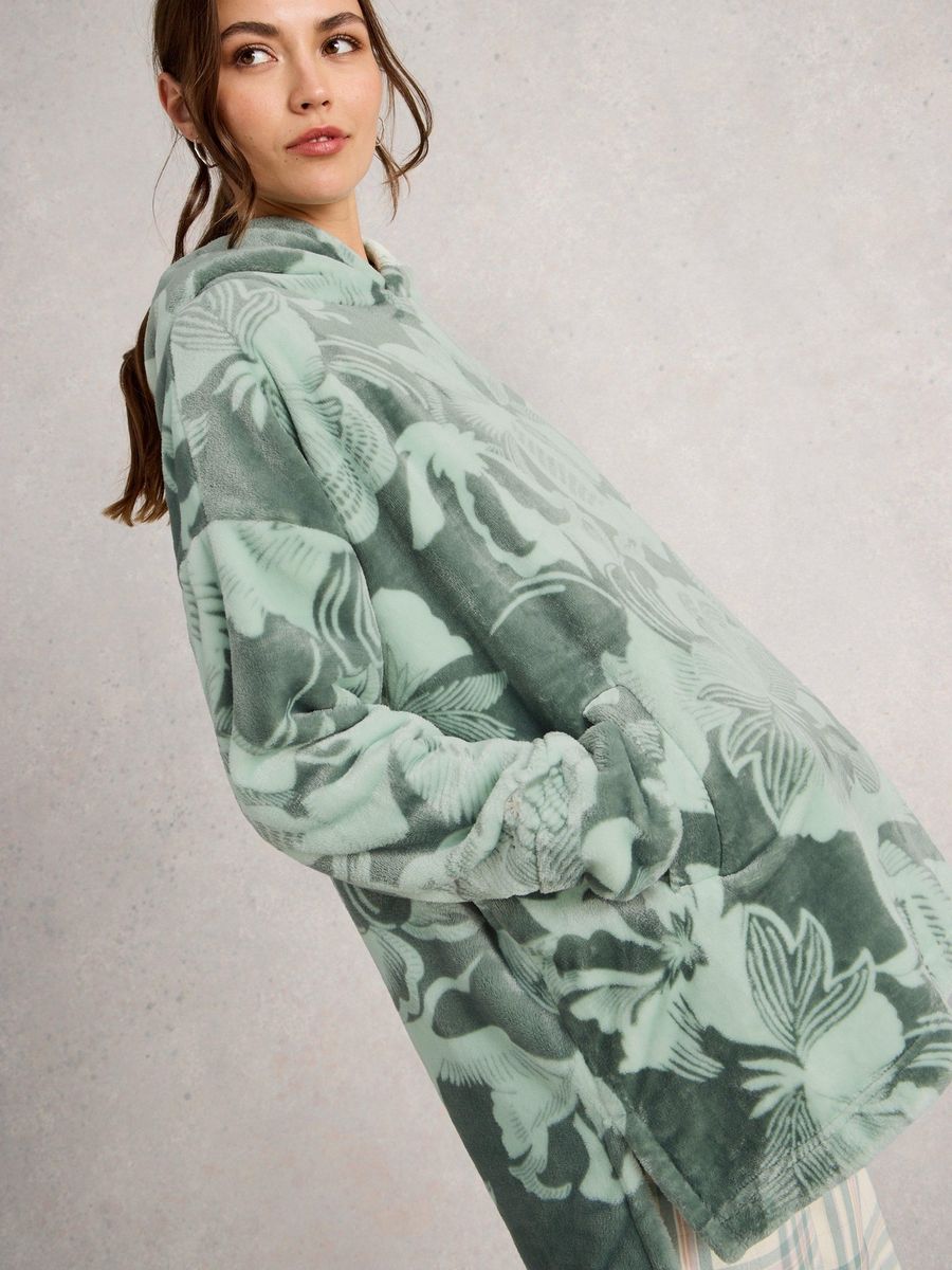 Kuscheliger Kapuzenpullover mit Print
