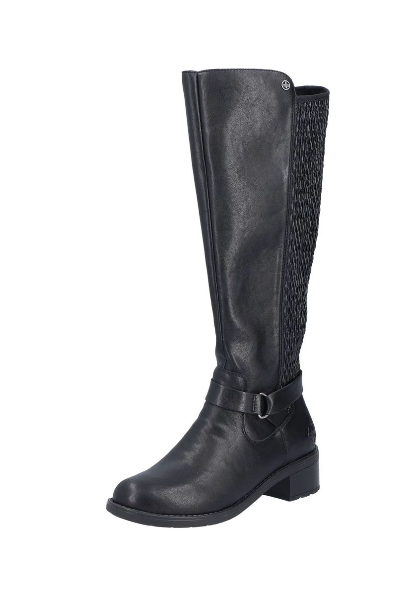 rieker Lederimitat Stiefel, schwarz, 41