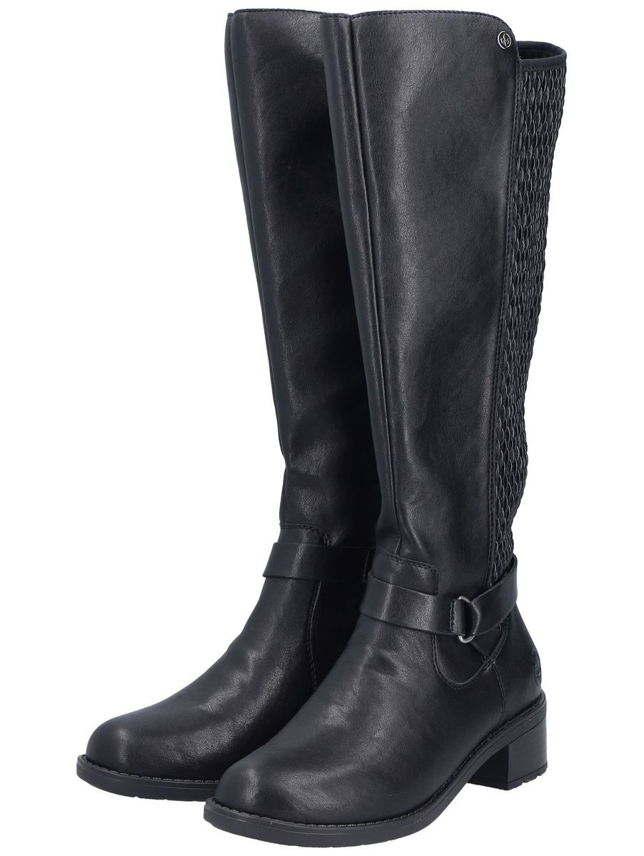 rieker Lederimitat Stiefel, schwarz, 41