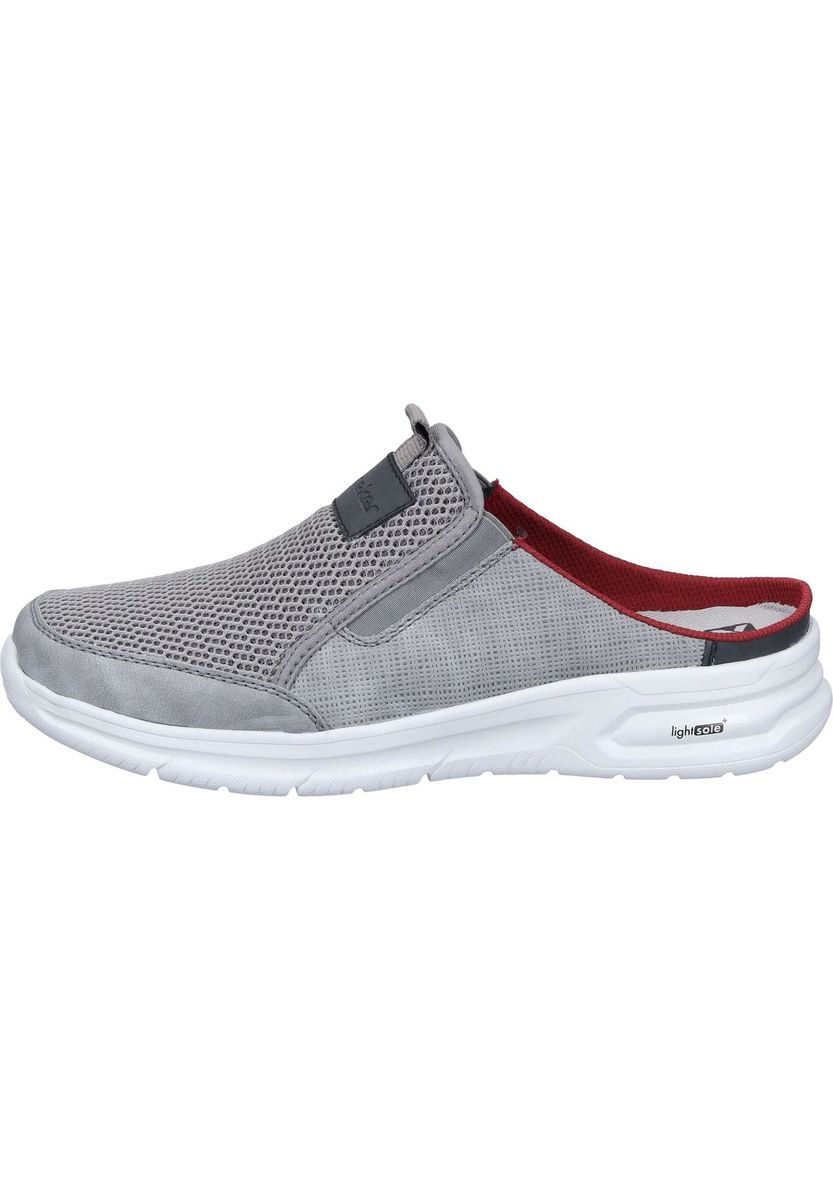 Lässiger grauer Clog-Pantolette zum reinschlüpfen