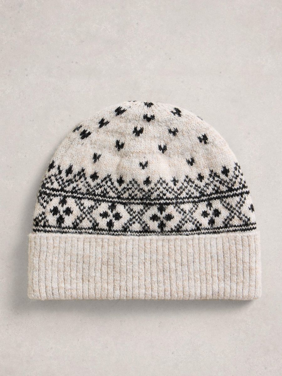 Fair Isle Strickmütze mit Muster