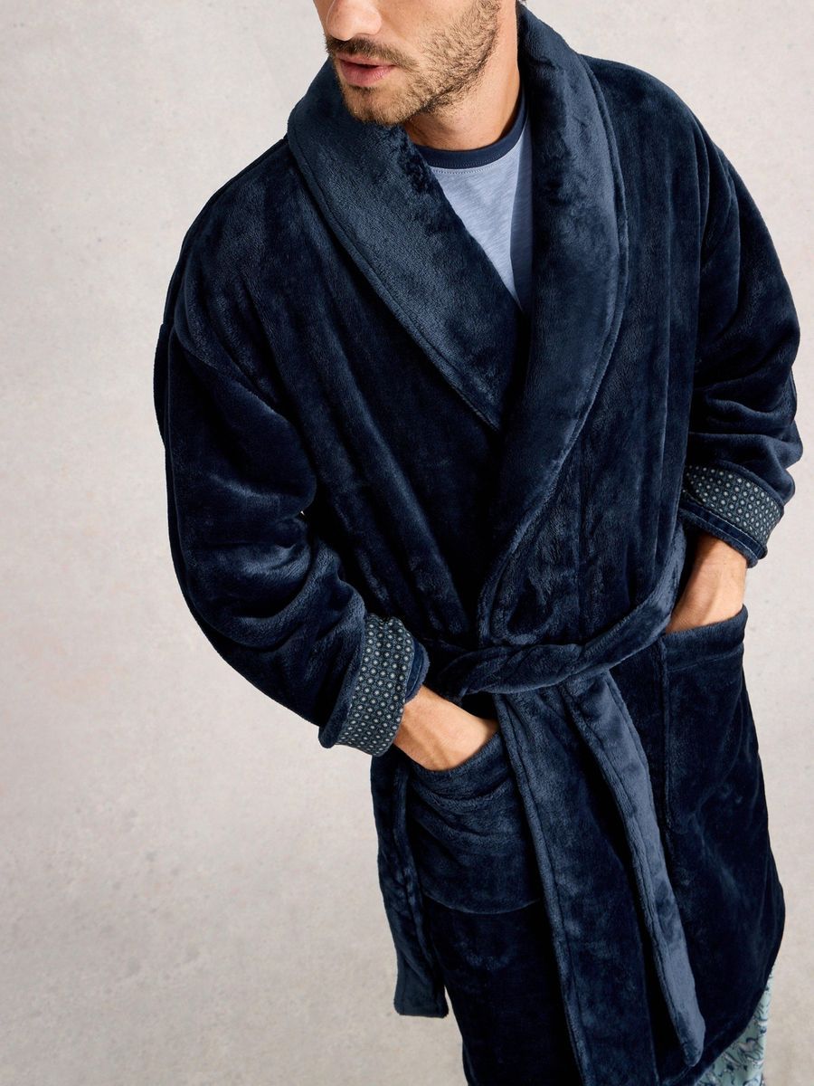 Kuscheliger Plüsch-Fleece Bademantel