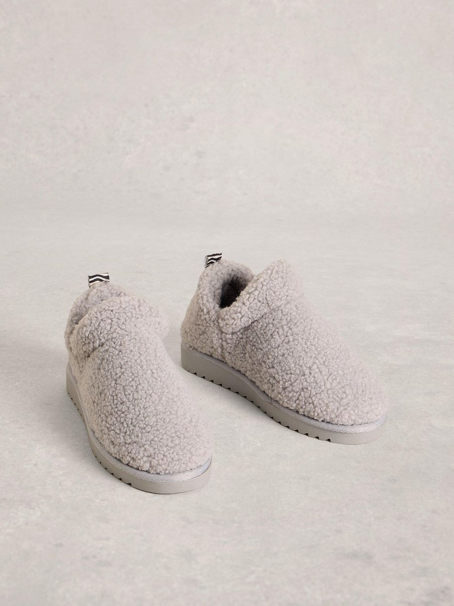 Kuschelige Teddyfleece Hausschuhe Booties