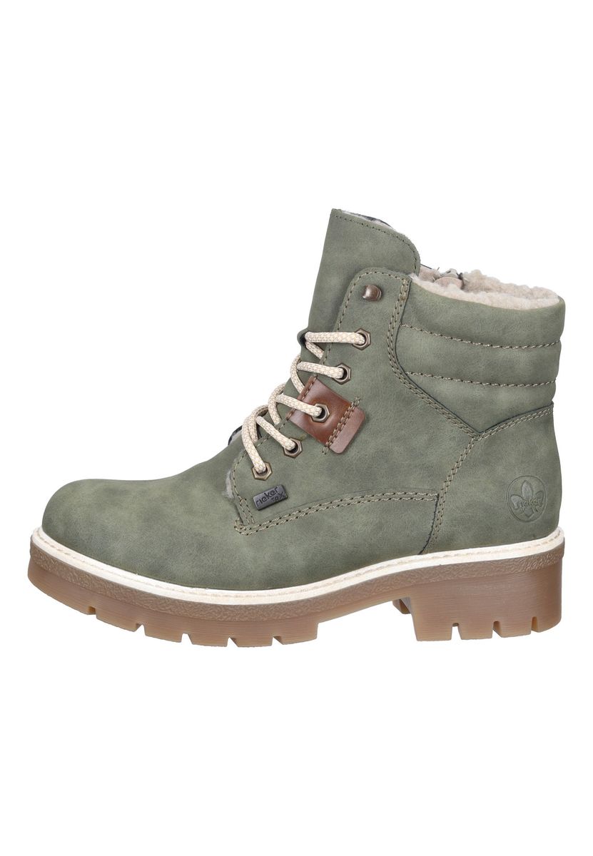 Grüne Schnürstiefelette